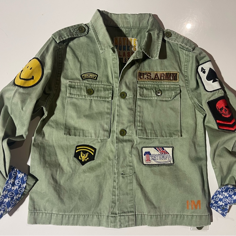 Super cool Native Funk & Flash kids Jacket shirt size 8T